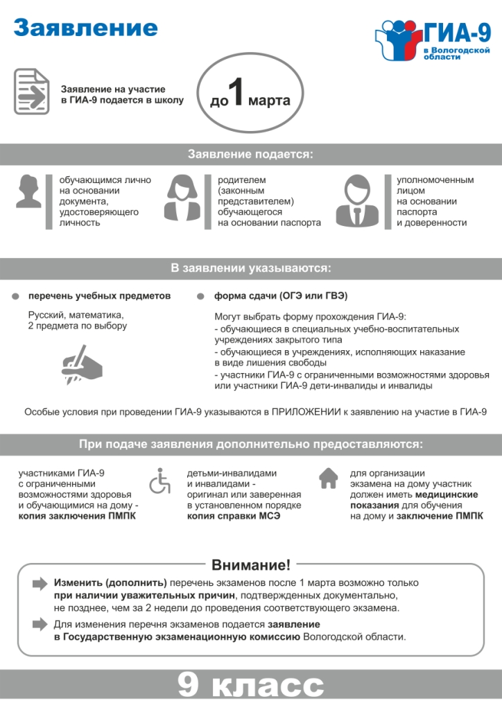 плакаты ГИА-9 заявление